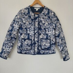 Rachel Zoe Blue Quilted Jacket Size Small NWOT